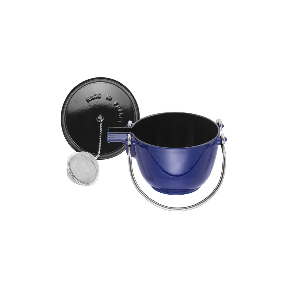 Teapot in gietijzer, 1,15 liter, blauw - Staub Teapot in gietijzer, 1,15 liter, blauw - Staub