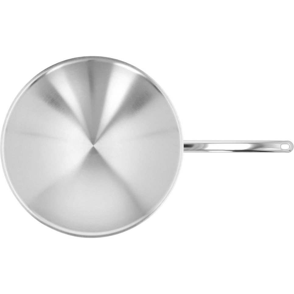 Wok pan met ronde bodem in roestvrij staal, 36 cm, apollo - Demeyere