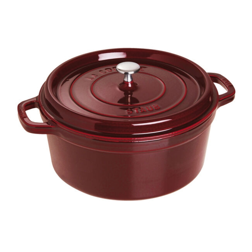 Geëmailleerde Gietijzeren Pan, Grenadine - Staub in de groep Koken / Potten & Pannen / Potten bij The Kitchen Lab (1418-36382)