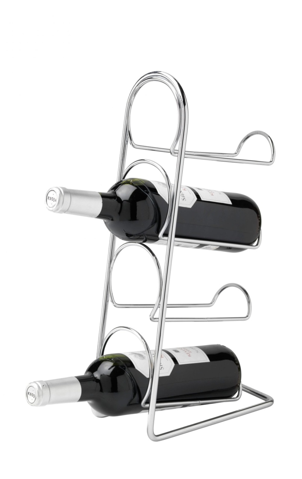 Pisa Wijnrek voor 4 flessen, chroom - Hahn in de groep Bar & Wijn / Wijn accessoires / Wijnrek bij The Kitchen Lab (1422-13638)