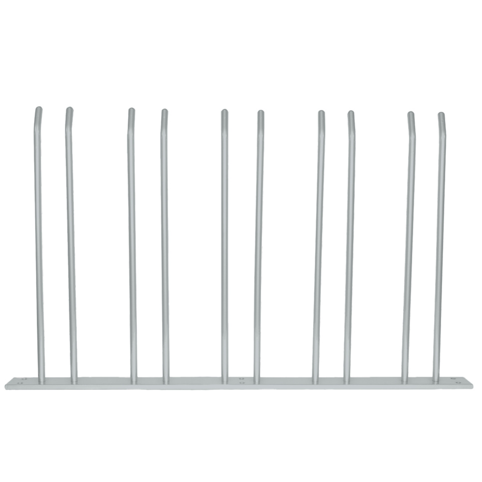 Glazen hanger voor wandmontage - zilver, 15 glazen - Hippie de Luxe