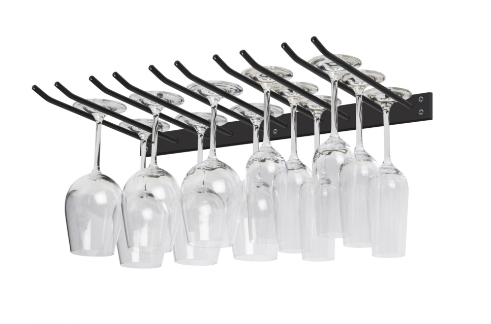 Glazen hanger voor wandmontage - zwart, 15 glazen - Hippie de Luxe Glazen hanger voor wandmontage - zwart, 15 glazen - Hippie de Luxe