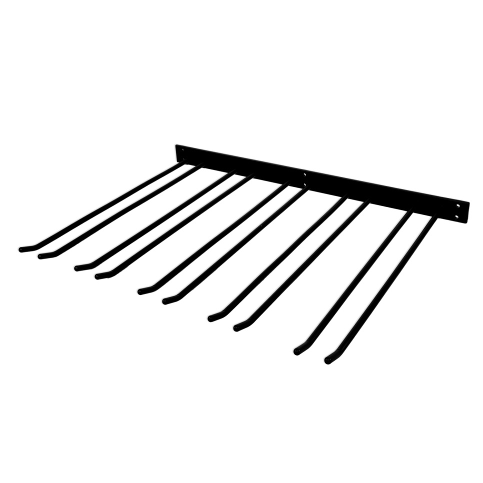 Glazen hanger voor wandmontage - zwart, 20 glazen - Hippie de Luxe Glazen hanger voor wandmontage - zwart, 20 glazen - Hippie de Luxe