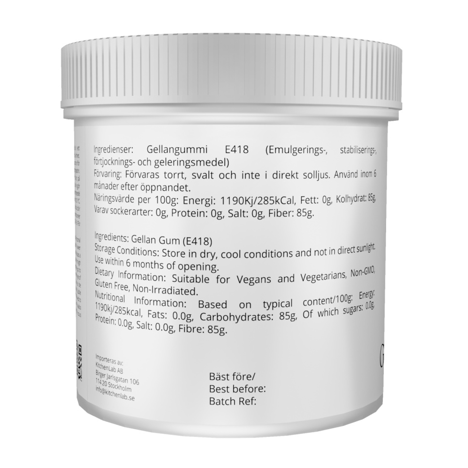 Gellangom type F (E418) - The Kitchen Lab Gellangom type F (E418) - The Kitchen Lab