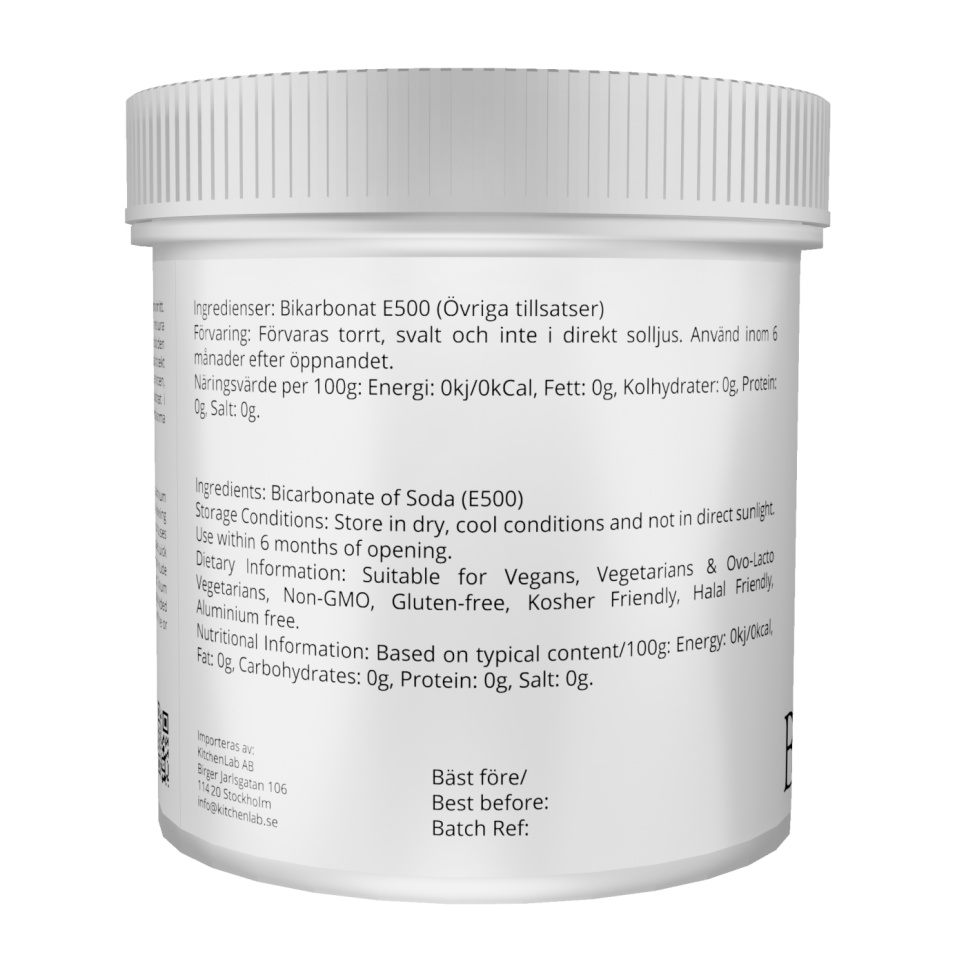 Bicarbonaat (E500) - The Kitchen Lab Bicarbonaat (E500) - The Kitchen Lab