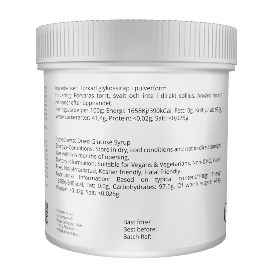Glycose poeder, 1000 g - The Kitchen Lab Glycose poeder, 1000 g - The Kitchen Lab