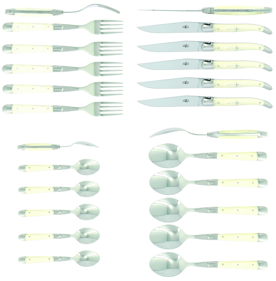 Bestekset 05, benen heft, gepolijst, Tradition - Forge de Laguiole in de groep Tafelschikking / Bestek / Bestek bij The Kitchen Lab (1446-32860)