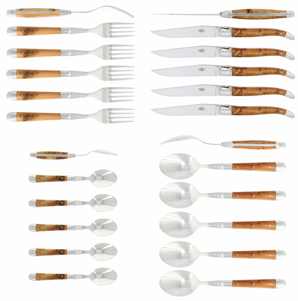 Bestekset 05, Handvat van En, gepolijst, Tradition - Forge de Laguiole in de groep Tafelschikking / Bestek / Bestek bij The Kitchen Lab (1446-32863)