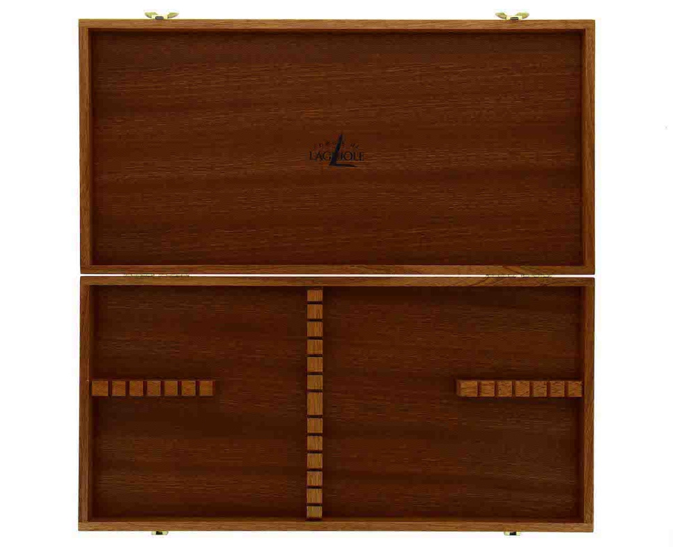 Bestekset 05, Olijf houten grepen, gepolijst, Tradition - Forge de Laguiole