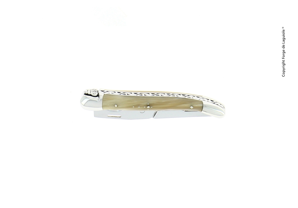 Sigarenknipper, handvat van licht hoorn, gepolijst - Forge de Laguiole
