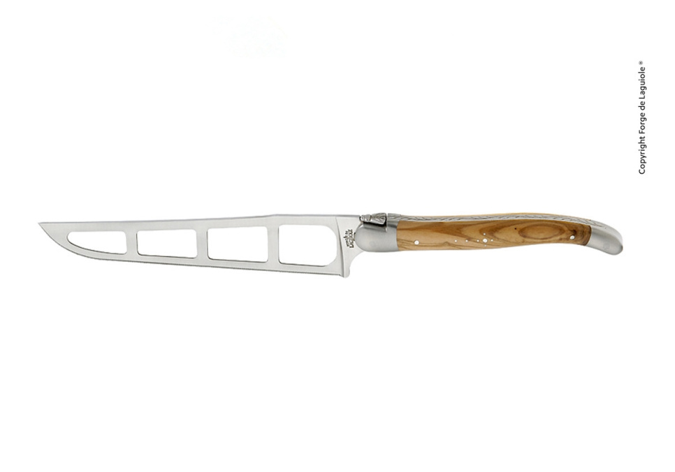 Kaasmes, olijf handvat, gepolijst, R. Barthélemy - Forge de Laguiole in de groep Koken / Keukenmessen / Kaas messen bij The Kitchen Lab (1446-32877)