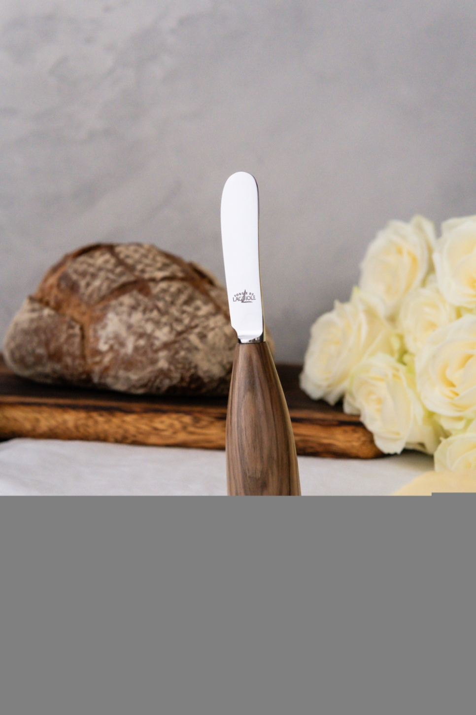 Botermes met walnoten handvat, Lou Bure - Forge de Laguiole