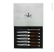 Zes messen, Walnoot handvat, damast mat, Collectie - Forge de Laguiole