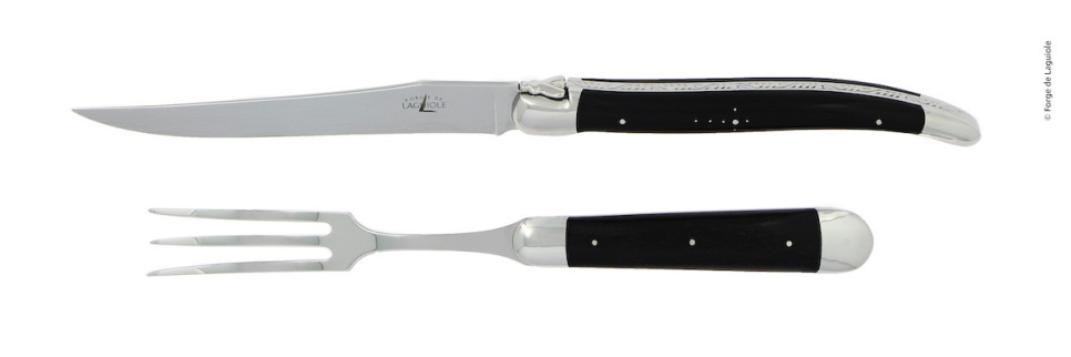 Snijmes 17 cm, Ebben handvat, gepolijst, Tradition - Forge de Laguiole in de groep Koken / Keukenmessen / Trancher messen bij The Kitchen Lab (1446-32946)