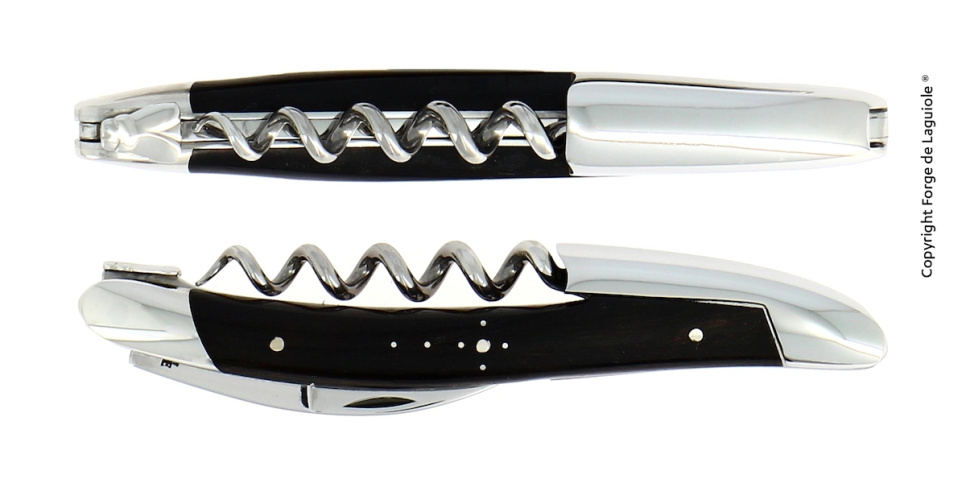 Ebbenhouten sommeliermes, gepolijst, Tradition - Forge de Laguiole in de groep Bar & Wijn / Wijn accessoires / Kelnersmessen & Flesopeners bij The Kitchen Lab (1446-32961)