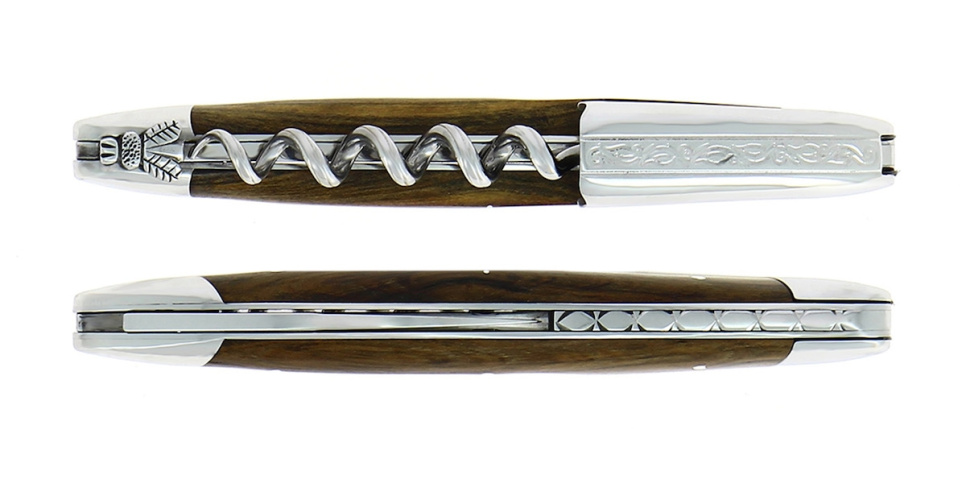 Sommeliermes van Pistage, gedamasfalteerd met decoratie, Collectie - Forge de Laguiole