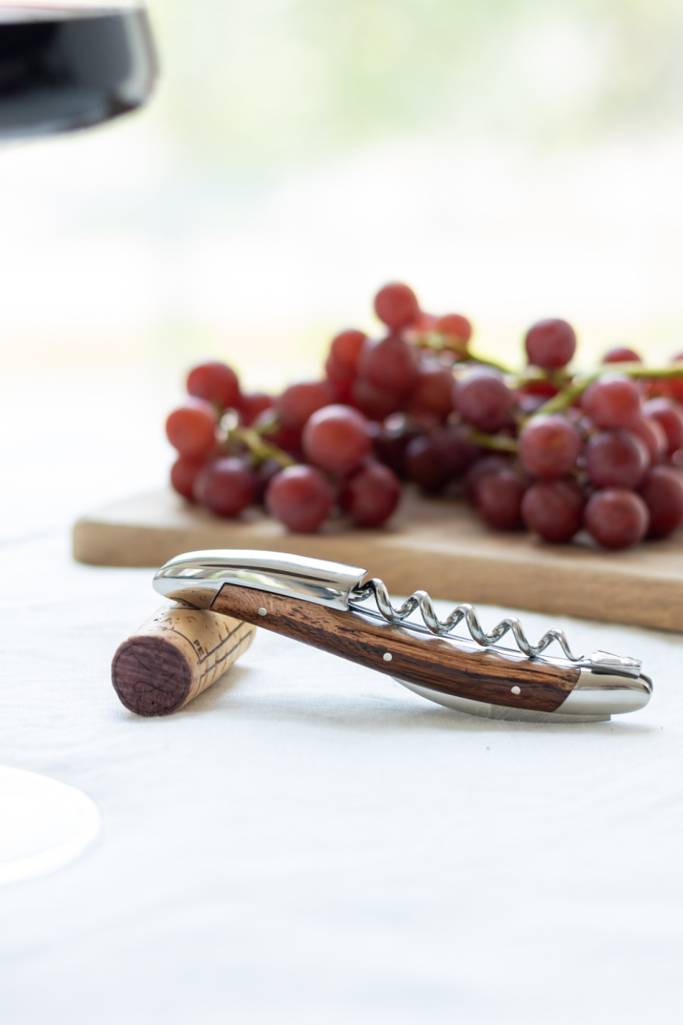 Sommeliermes in wijnstokhout, gepolijst, Tradition - Forge de Laguiole