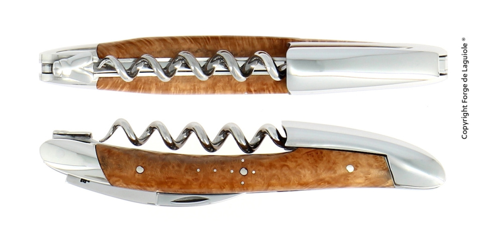 Sommeliermes van hout, glanzend, Traditioneel - Forge de Laguiole in de groep Bar & Wijn / Wijn accessoires / Kelnersmessen & Flesopeners bij The Kitchen Lab (1446-32978)