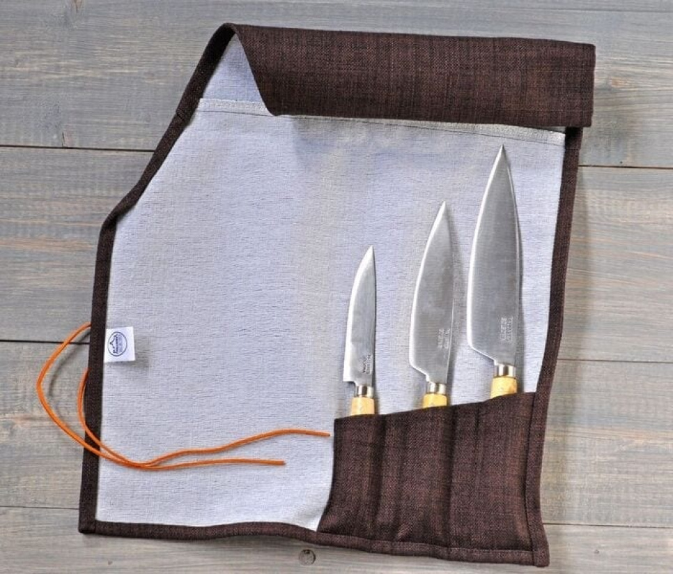 Messenset 3 messen in koolstofstaal en messenrol - Pallarès