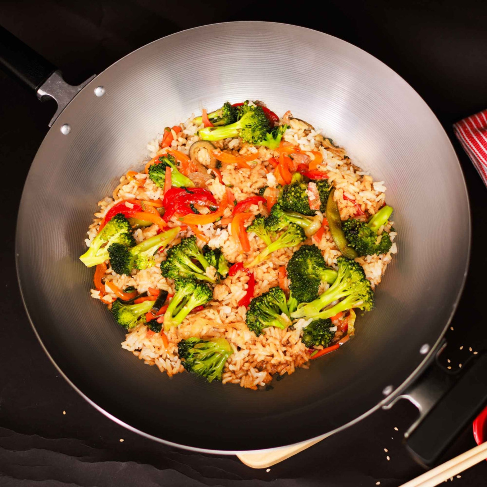 Wok van koolstofstaal, 30 cm - Joyce Chen