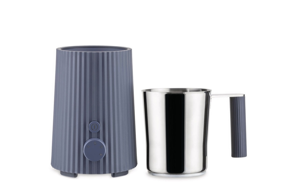 Melkopschuimer, Plissé, Grijs - Alessi in de groep Thee & Koffie / Koffie accessoires / Melkopschuimer bij The Kitchen Lab (1466-31429)