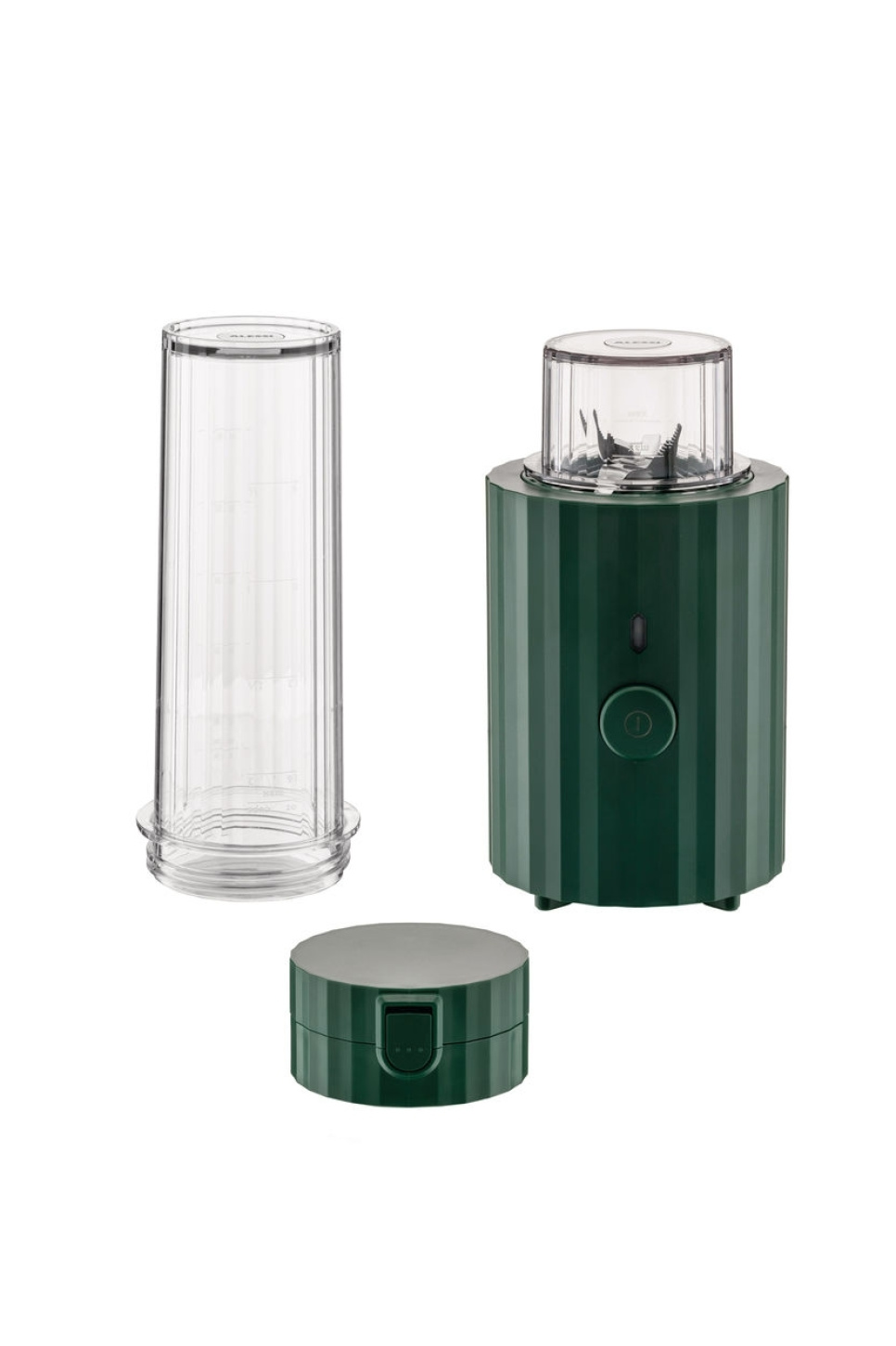 Blender / Minimixer, Plissé, Groen - Alessi in de groep Keukenapparatuur / Mixen en hakken / Blenders bij The Kitchen Lab (1466-31438)