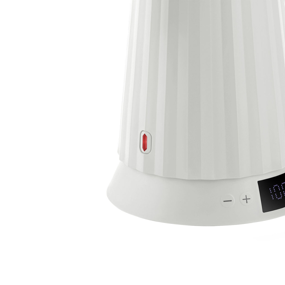 Waterkoker met temperatuurregeling, Plissé, Wit - Alessi