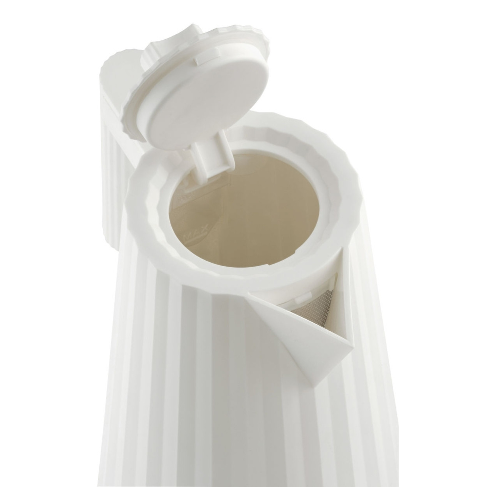 Waterkoker met temperatuurregeling, Plissé, Wit - Alessi