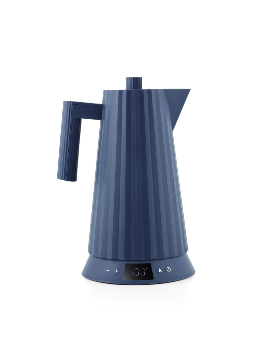 Waterkoker met temperatuurregeling, Plissé, Blauw - Alessi in de groep Keukenapparatuur / Verwarming & Koken / Waterkokers bij The Kitchen Lab (1466-31445)