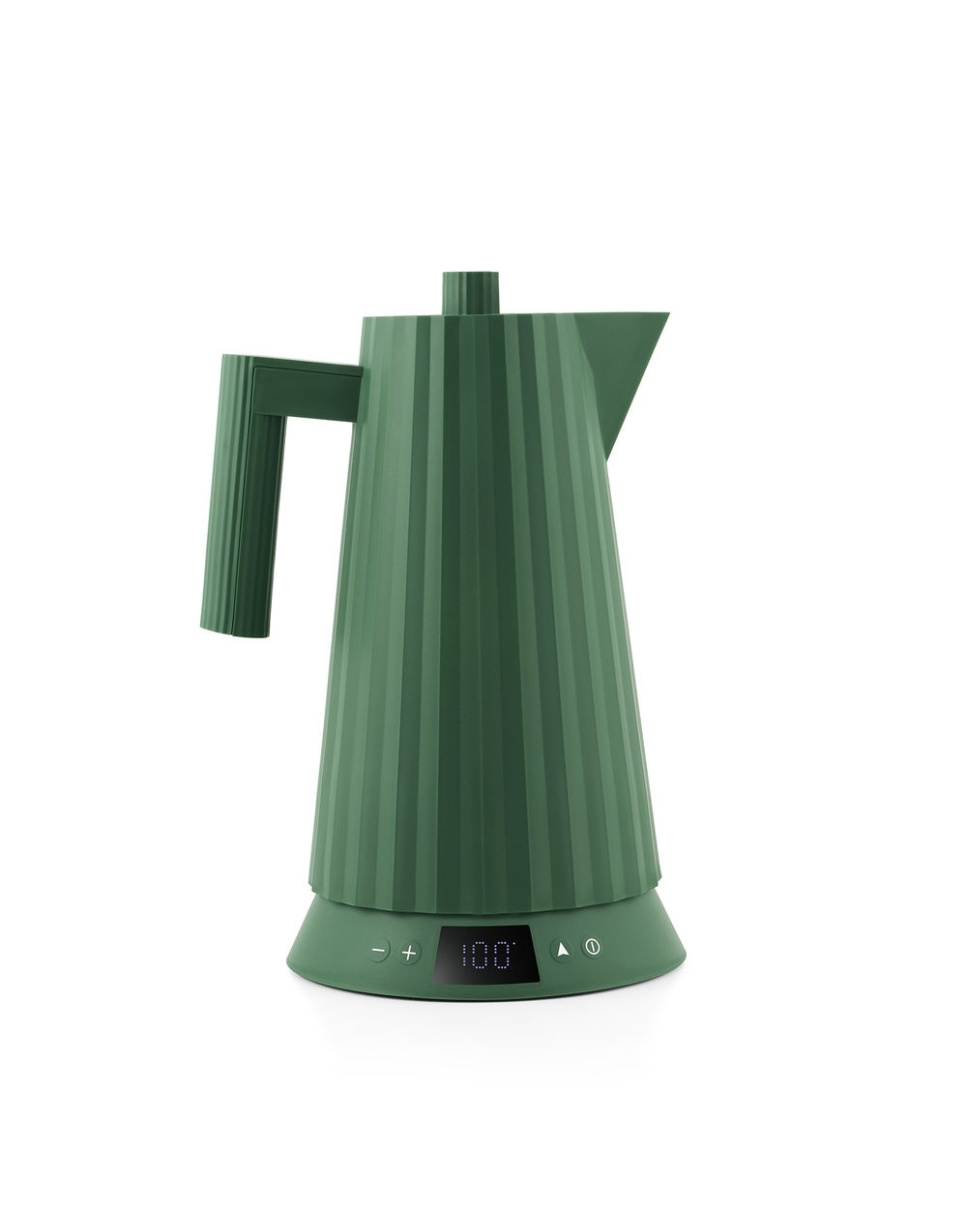 Waterkoker met temperatuurregeling, Plissé, Groen - Alessi in de groep Keukenapparatuur / Verwarming & Koken / Waterkokers bij The Kitchen Lab (1466-31446)