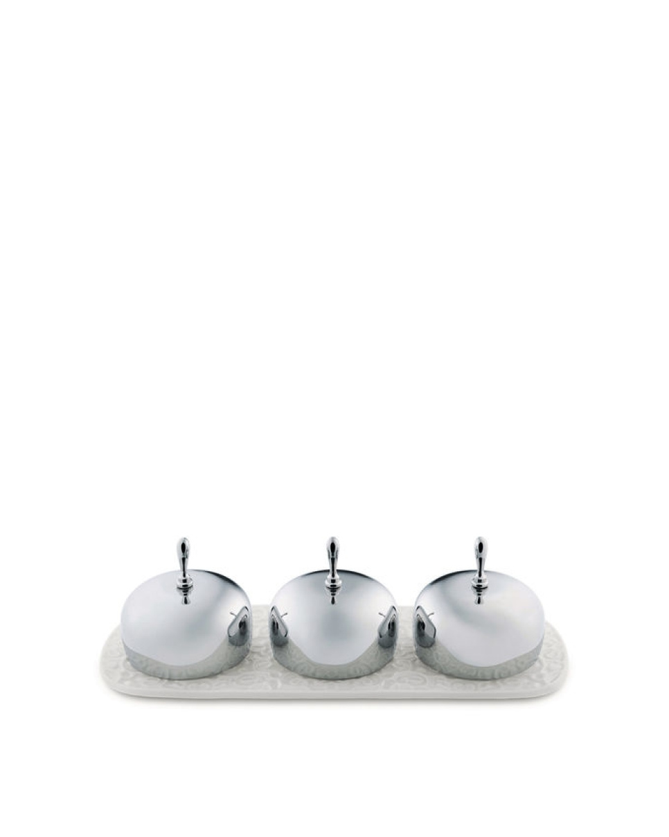 Jamset met drie schaaltjes, Dressed - Alessi in de groep Tafelschikking / Borden, Kommen & Schotels / Vet bij The Kitchen Lab (1466-36316)