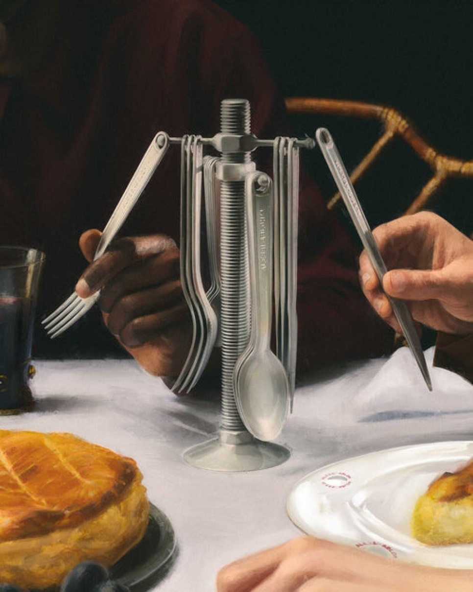 16-delige bestekset + houder, Conversational Objects - Alessi