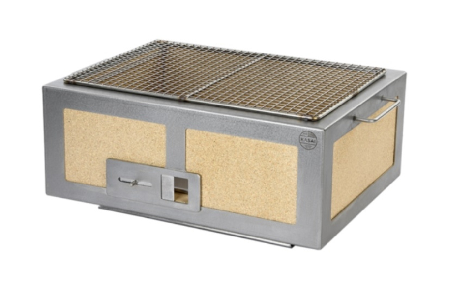 Tafelgrill/Conro Grill met Roestvrijstalen Frame, Medium Breed 46 x 36 cm - Kasai in de groep Barbecues, Fornuizen & Ovens / Barbecueën / Tafelbarbecues bij The Kitchen Lab (1512-25806)