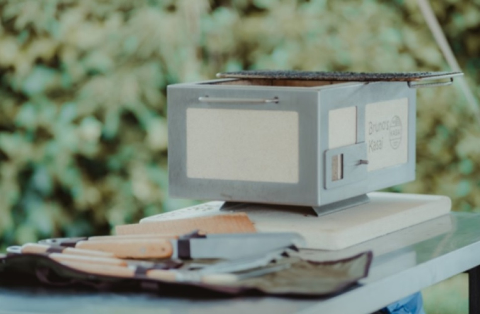 Tafelgrill/congrill met roestvrij stalen frame, Little 40 x 26 cm - Kasai Tafelgrill/congrill met roestvrij stalen frame, Little 40 x 26 cm - Kasai