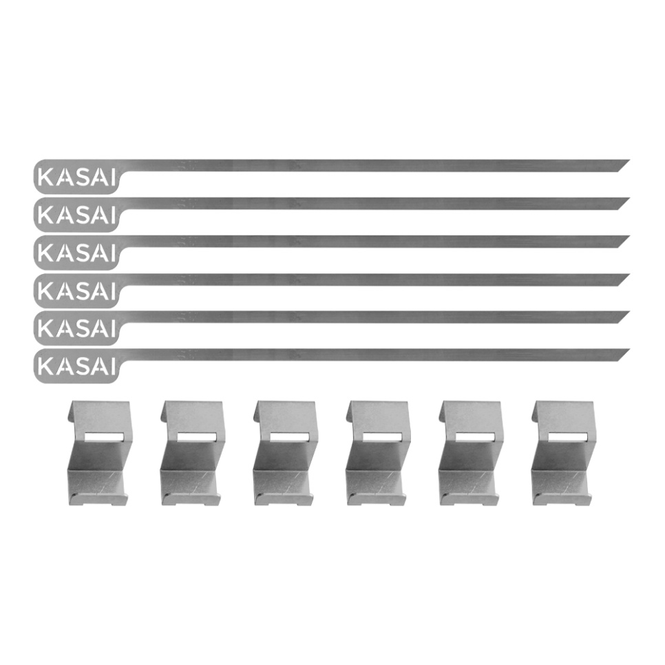 EPTO Barbecue spiesen met beugels, 6 stuks - Kasai in de groep Barbecues, Fornuizen & Ovens / Barbecue accessoires bij The Kitchen Lab (1512-31972)