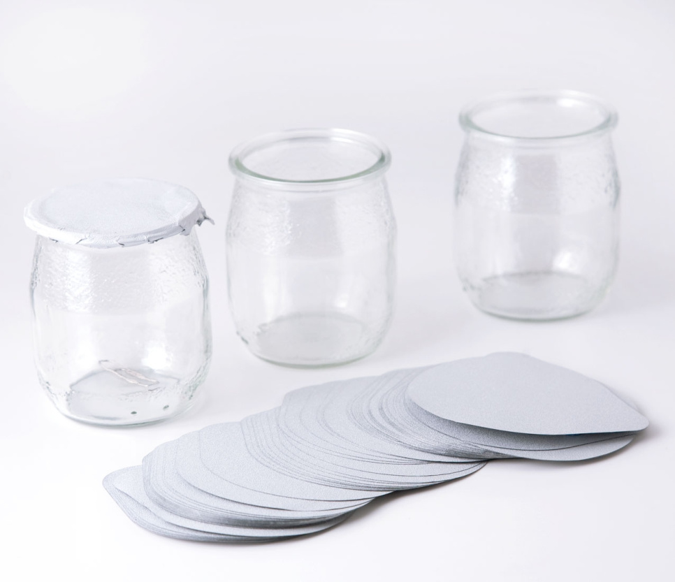 Aluminium deksels voor yoghurtblikken, 750-pack - 100% Chef in de groep Koken / Keukengerei / Flessen & potten bij The Kitchen Lab (1532-14959)