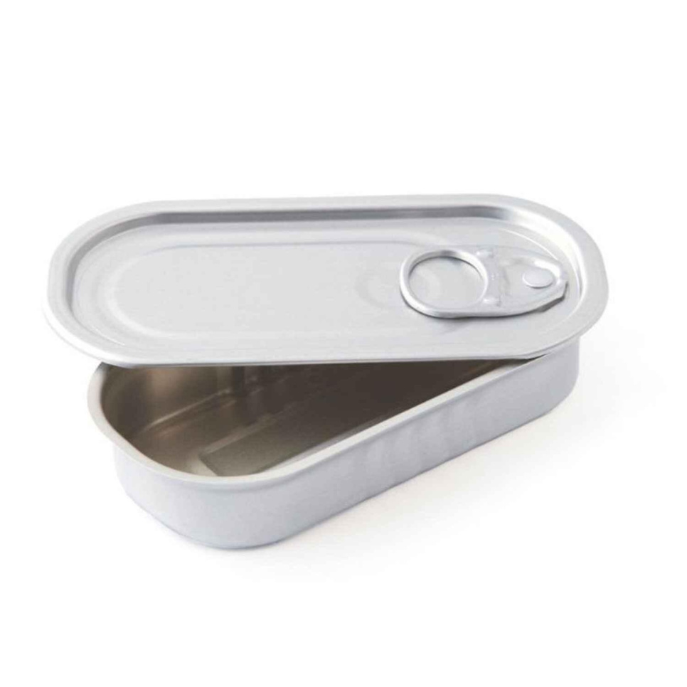 Mini conservenblik, ovaal, 100-pack - 100% Chef in de groep Tafelschikking / Overig voor Tafelschikking en Serveren / Speciale artikelen bij The Kitchen Lab (1532-14972)