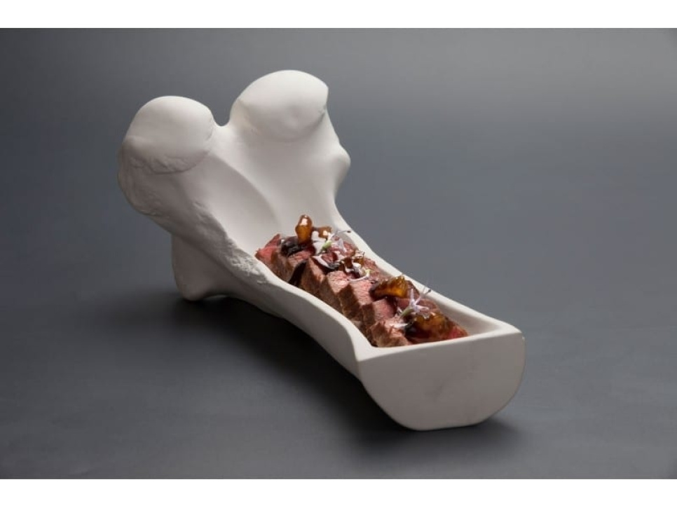 Dijbeen in porselein - 100% Chef