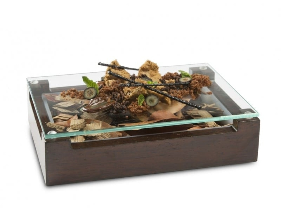 Notenhouten kist om te serveren - 100% baas