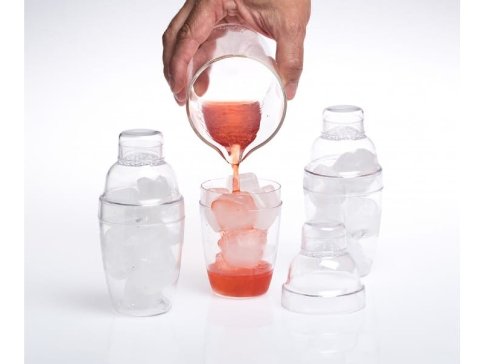 Transparante cocktailshaker, 50 stuks - 100% Chef