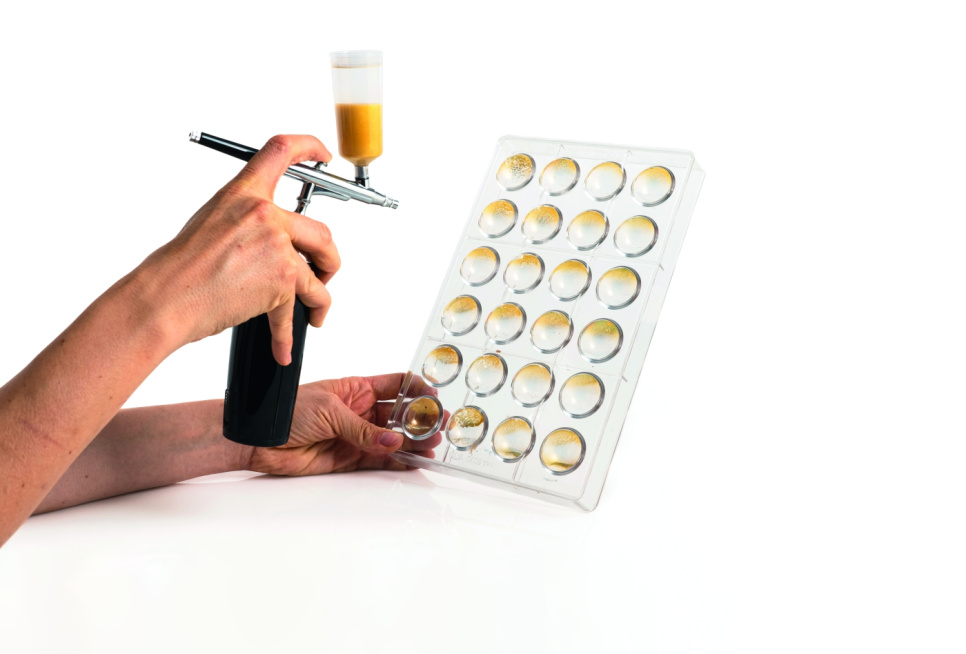 Deko Spray, airbrush op batterijen voor chocoladedecoratie - 100% Chef