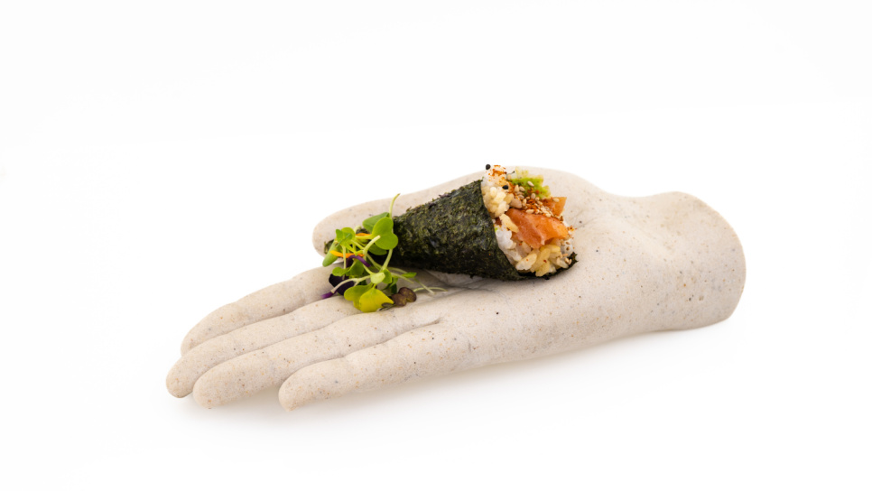 Schaal van imitatiemarmer, met de hand - 100% Chef Schaal van imitatiemarmer, met de hand - 100% Chef