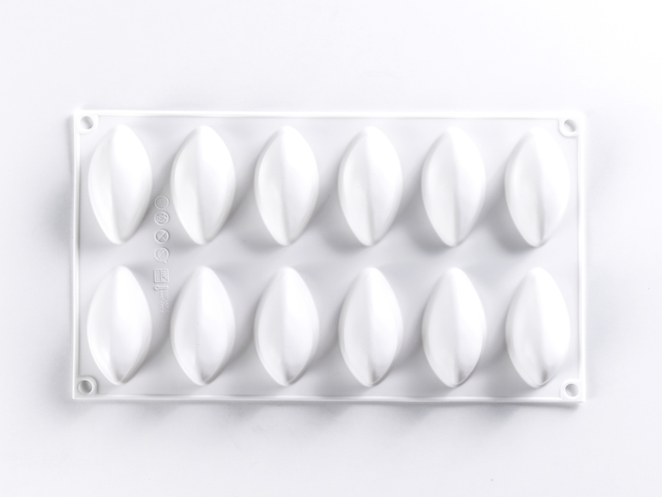 Siliconen mal voor decoratie, Quenelle - 100% Chef Siliconen mal voor decoratie, Quenelle - 100% Chef