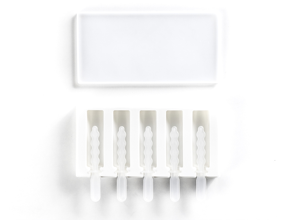 Siliconen mal voor decoratie, Mini ijsstokje model 2 - 100% Chef Siliconen mal voor decoratie, Mini ijsstokje model 2 - 100% Chef