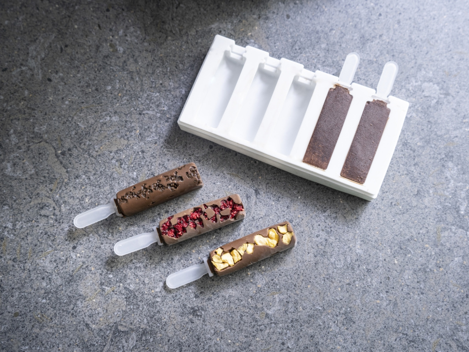 Siliconen mal voor decoratie, Mini ijsstokje model 2 - 100% Chef Siliconen mal voor decoratie, Mini ijsstokje model 2 - 100% Chef