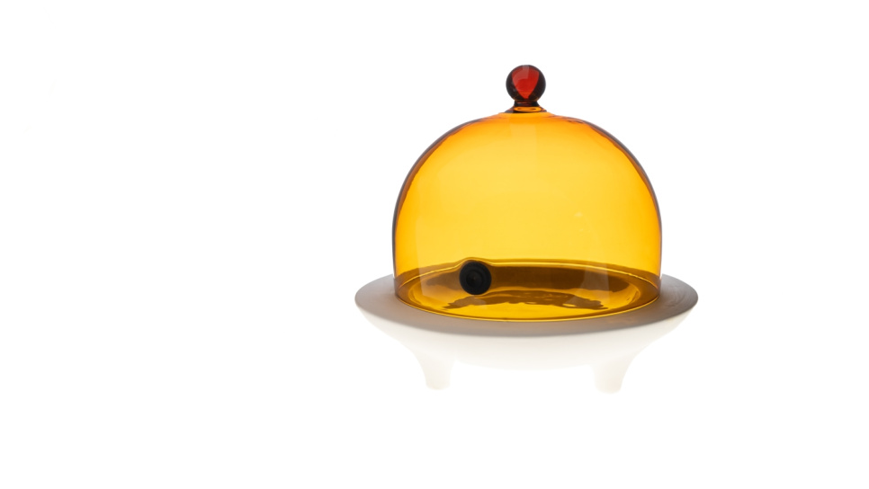 Glazen stolp voor rookpistool ø18 cm, Amber - 100% Chef