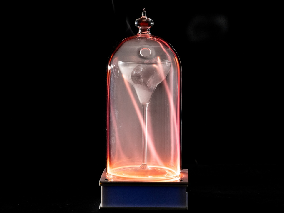 Glazen cloche met neonvulling voor Tesla - 100% Chef Glazen cloche met neonvulling voor Tesla - 100% Chef