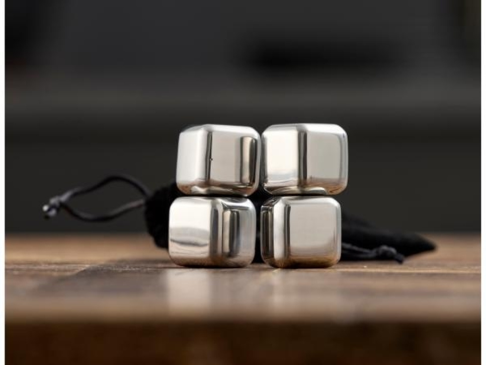 Roestvrijstalen whiskystenen, 4 stuks - Functie Roestvrijstalen whiskystenen, 4 stuks - Functie