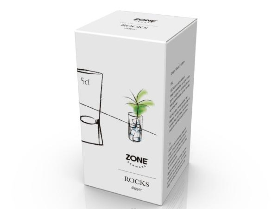 Jigger, stenen, 2,5/5 cl - Zone Denemarken Jigger, stenen, 2,5/5 cl - Zone Denemarken