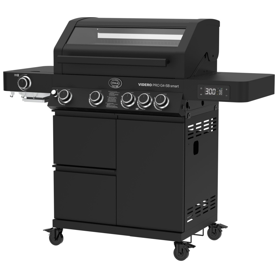 Videro PRO G4-SB Smart Vario+ gasbarbecue, 20700 W - Rösle Videro PRO G4-SB Smart Vario+ gasbarbecue, 20700 W - Rösle